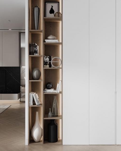 Современный минимализм.  Фасады гладкие, без фрезеровки, нет ярких акцентов, минимум декора. 08