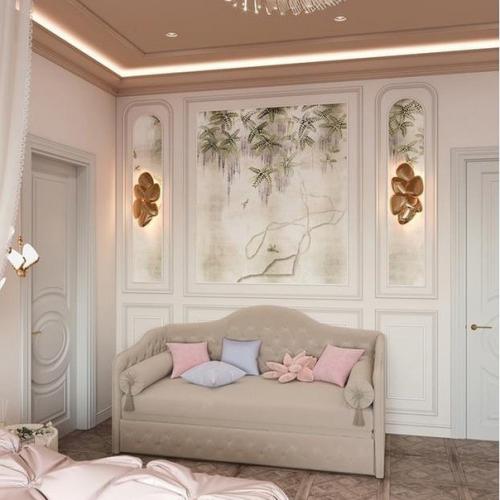 Нежный дизайн - проект детской комнаты для принцессы. 05