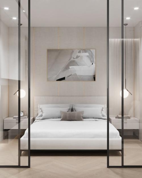 Современный минимализм.  Фасады гладкие, без фрезеровки, нет ярких акцентов, минимум декора. 06