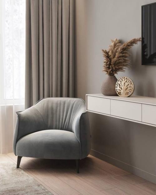 Такая мягкая, спокойная, но очень функциональная спальня! 03