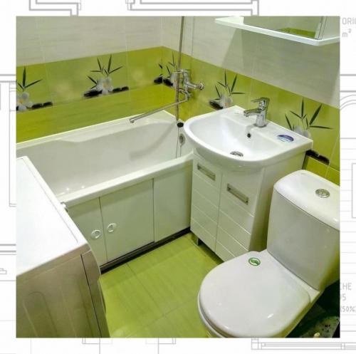 Вот такую ванную комнату сделал муж. 01