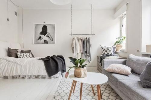 Когда спальня, гостиная, кабинет и столовая - одна комната. 01