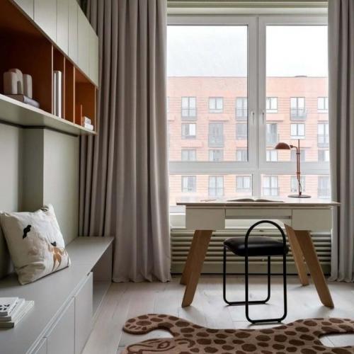 Современный интерьер с элементами минимализма и натуральными материалами. 06