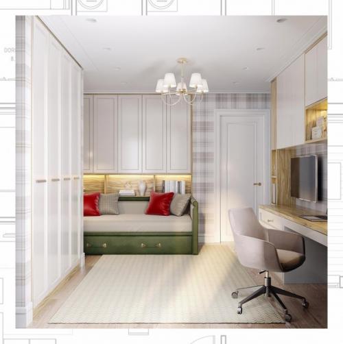 Комната для подростка, площадью - 13 кв. 04