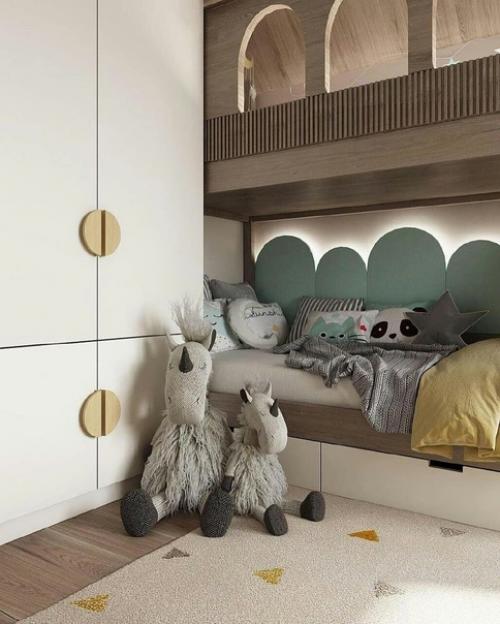 Теплый интерьер с отделкой из белого мрамора. 08