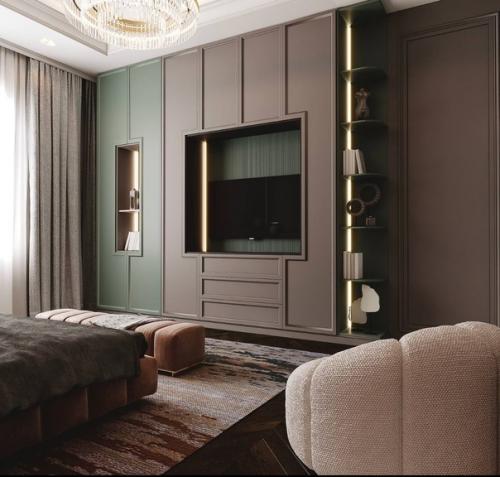 Подборка довольно насыщенных и нестандартных интерьеров спален. 05