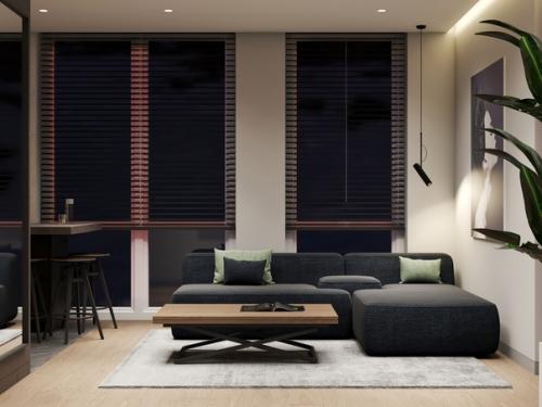 Дизайн кухни студии площадью 21. 04