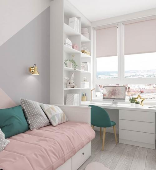 Очаровательная, нежная комната для двоих деток. 02