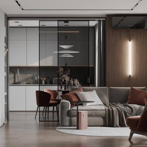 Давно не было двухкомнатных квартир, где гостиная предполагает, что там будут спать хозяева, а комната для ребенка. 03