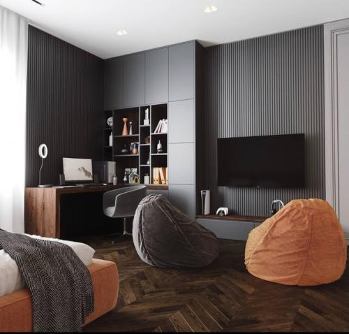 Подборка довольно насыщенных и нестандартных интерьеров спален. 07