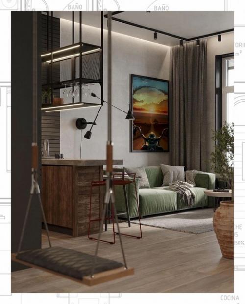 Квартира для холостяка. 02