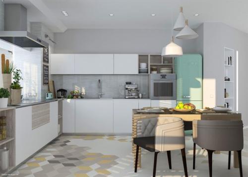 Зонирование кухни - гостиной. 05