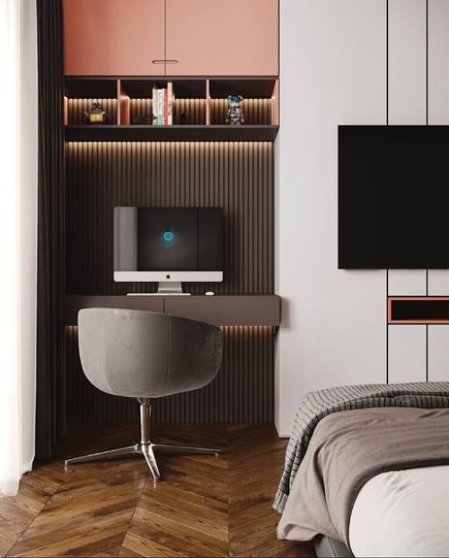 Подборка довольно насыщенных и нестандартных интерьеров спален. 02