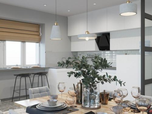 Современная кухня - это помещение, где мы не только готовим, но и встречаемся с семьей и родственниками после рабочего дня. 01