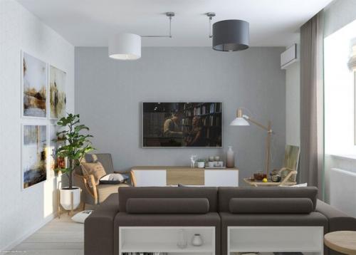 Зонирование кухни - гостиной. 03