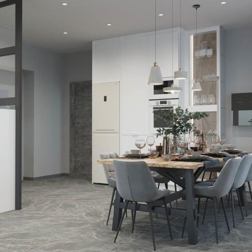 Современная кухня - это помещение, где мы не только готовим, но и встречаемся с семьей и родственниками после рабочего дня. 06