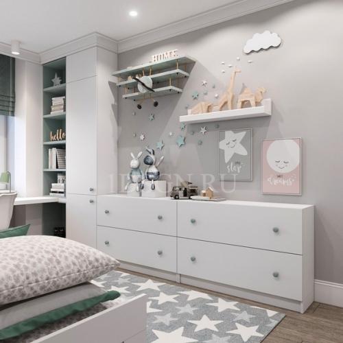 Все грамотно, даже большая рабочая зона, но почему кровать без изголовья неудобно же спать. 05