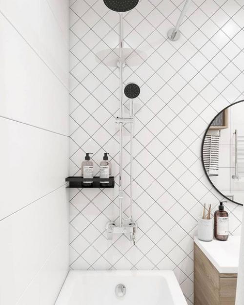 Дизайн ванной комнаты в современном стиле, площадью 4, 1 квм. 05