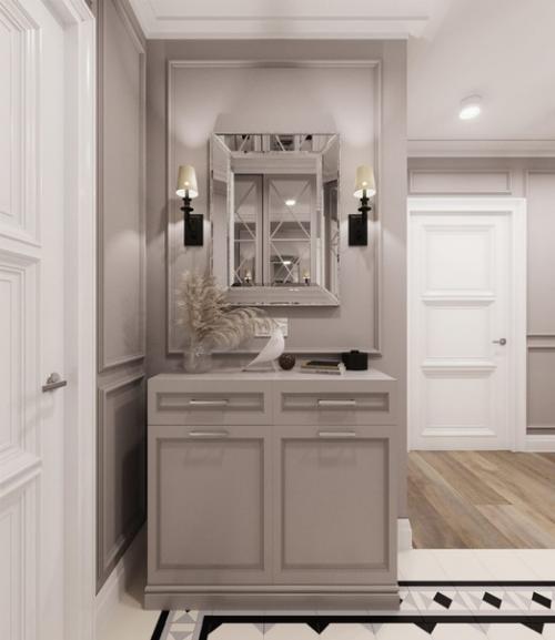 Дизайн проект квартиры в стиле современная классика 130 м от студии Icon. 09