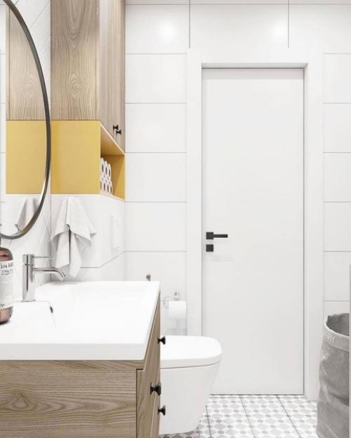 Дизайн ванной комнаты в современном стиле, площадью 4, 1 квм. 03