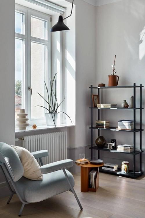 В современном дизайне сохранили дух старой квартиры. 04