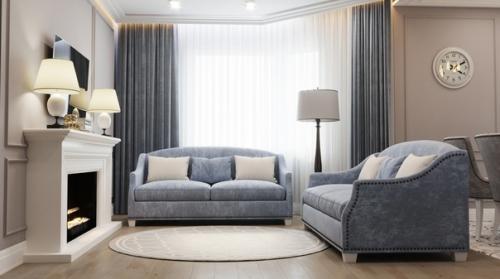 Дизайн проект квартиры в стиле современная классика 130 м от студии Icon. 02