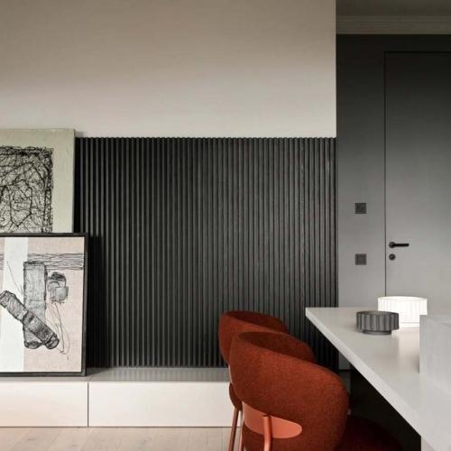 Современный интерьер с элементами минимализма и натуральными материалами. 02