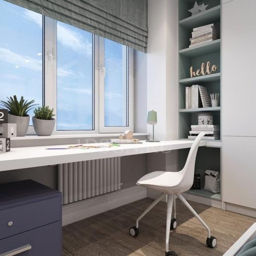 Все грамотно, даже большая рабочая зона, но почему кровать без изголовья неудобно же спать. 03