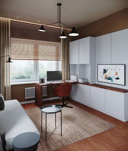 Дизайн проект дома в скандинавском стиле с открытой террасой для внесезонного отдыха. 02