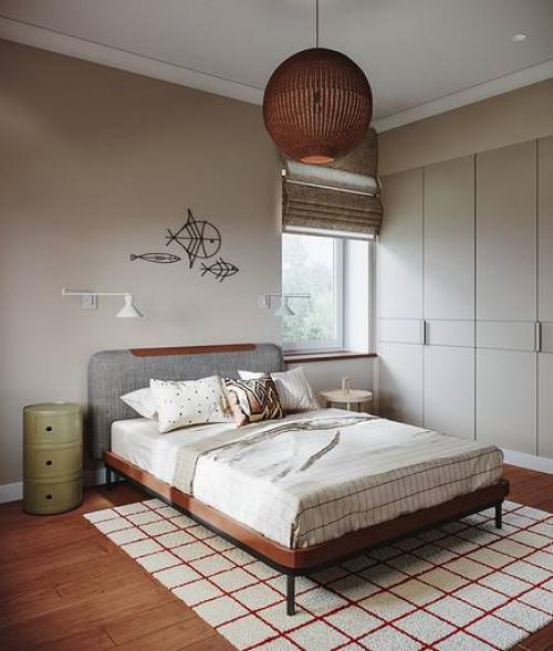 Дизайн проект дома в скандинавском стиле с открытой террасой для внесезонного отдыха. 06