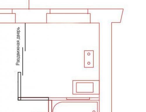 Функциональный и эргономичный дизайн белой кухни, площадью 5, 7 кв. 09