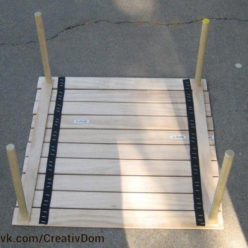 Простой и надежный складной стол своими руками. 07