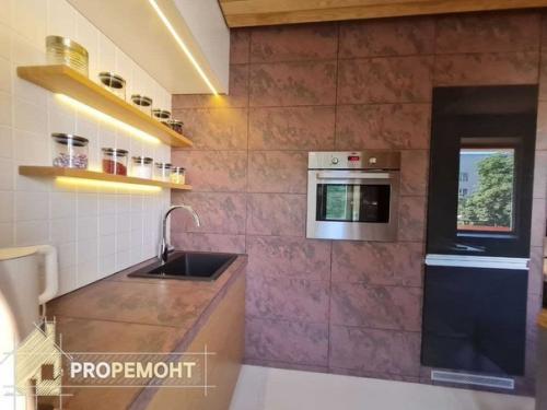 Очень крутой дизайнерский ремонт в квартире, площадью 54 кв. 07