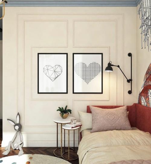 17 кв.  м. комната для девочки 12 лет. 02