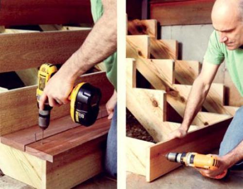 Лестница для террасы - красота своими руками. 02