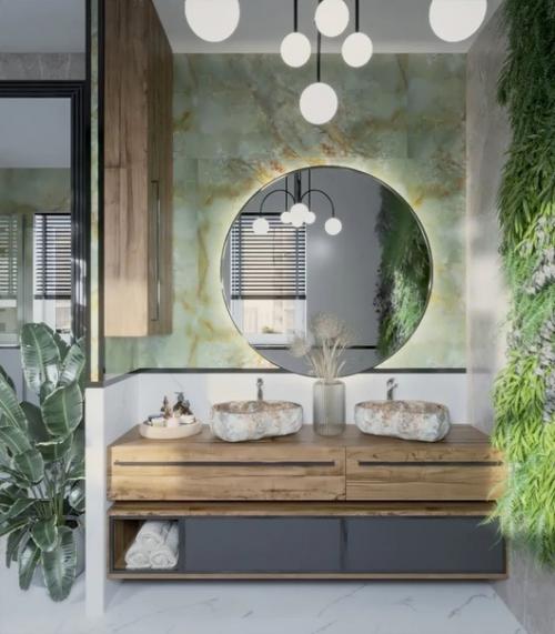 Ванная комната в загородном доме. 02