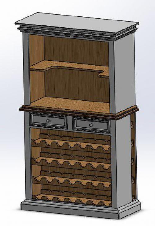 Сделали винный шкаф по Картинке. 04