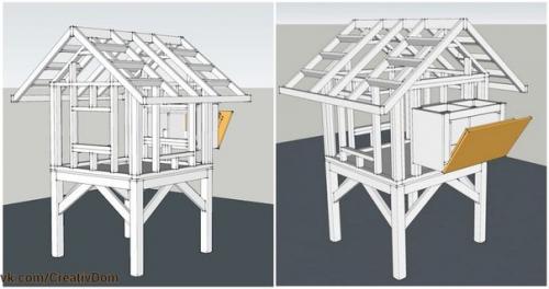 Компактный курятник своими руками. 01