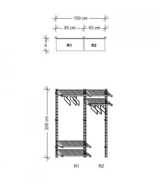 Конструкции стеллажей: 5 функциональных моделей для наполнения шкафа купе и обустройства гардеробной системы. 02