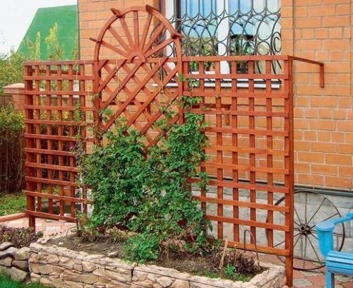 Деревянный трельяж - опора своими руками. 04