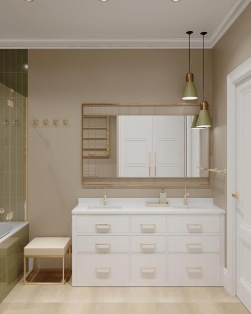 Ванная комната!  Такая нежная, умиротворяющая, эргономически удобная и очень - очень красивая. 02