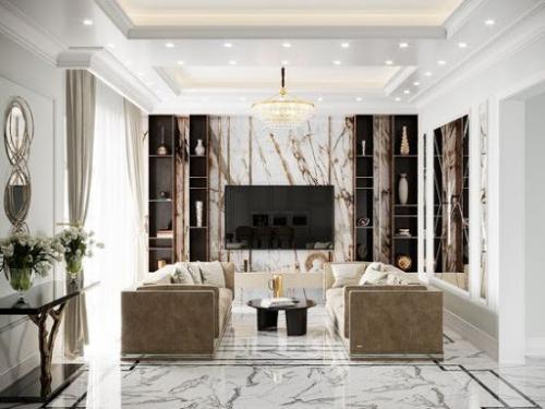 Мрамор - очень популярный, но уязвимый материал для отделки. 07