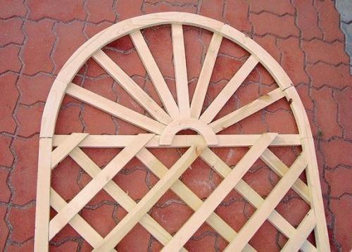 Деревянный трельяж - опора своими руками. 05