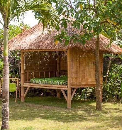 Необычные садовые беседки: 10 беседок в восточном стиле из бамбука! 05