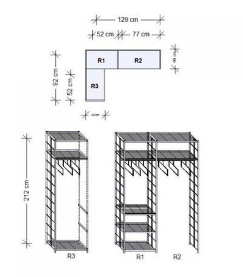 Конструкции стеллажей: 5 функциональных моделей для наполнения шкафа купе и обустройства гардеробной системы. 04