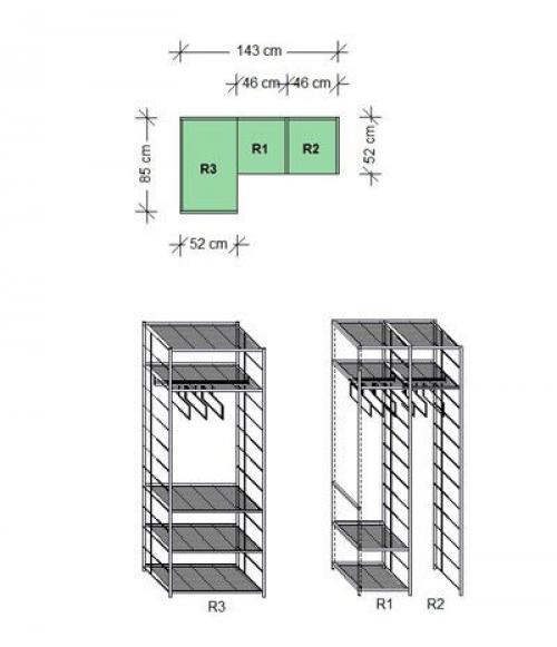 Конструкции стеллажей: 5 функциональных моделей для наполнения шкафа купе и обустройства гардеробной системы. 01