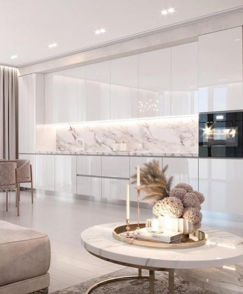 Выполненный и уже реализованный дизайн - проект квартиры, площадью - 150 кв. 06