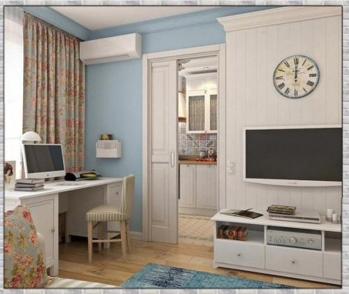 Просторная квартира. В нежных оттенках цветов. 02