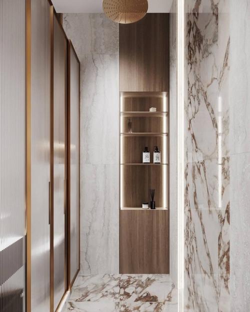 Мастер - спальня и санузел в классических спокойных тонах. 04