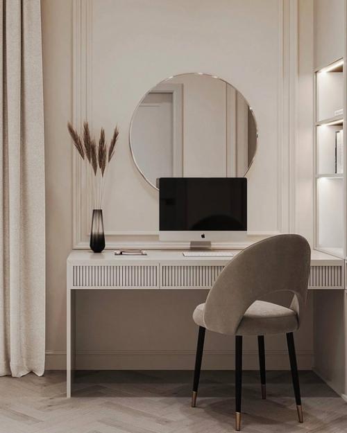 Мастер - спальня и санузел в классических спокойных тонах. 03